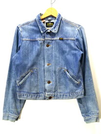 【中古】古着 USA製 BLUE BELL MAVERICK ブルーベル マーベリック VINTAGE CLOTHING 4ポケット デニム ジャケット Gジャン アメリカ製 米国製 ヴィンテージ ビンテージ サイズ 18 インディゴ系