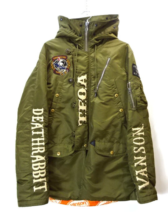 楽天市場】【中古】古着 VANSON バンソン N-3B N3B フライトジャケット 