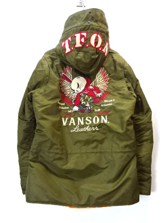 楽天市場】【中古】古着 VANSON バンソン N-3B N3B フライトジャケット 