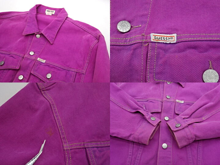 楽天市場】【中古】古着 USA製 Guess ゲス デニムジャケット Gジャン 