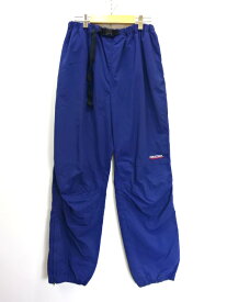 【中古】古着 NAUTICA ノーティカ ナイロンパンツ イージーパンツ メンズ ボトムス フィリピン製 サイズ L ネイビー系