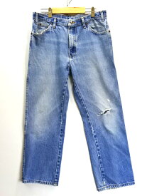 【中古】古着 Dickies ディッキーズ ストレート デニム ジーンズ メンズ パンツ ボトムス サイズ W33 インディゴ系