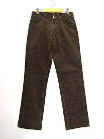 【中古】古着 WRANGLER ラングラー ラングラージャパン製 コーデュロイ パンツ M1136-38 ジッパーフライ サイズ w32 ブラウン系