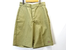 【中古】古着 USA製 Dickies ディッキーズ ショートパンツ ハーフパンツ アメリカ製 米国製 ワークパンツ メンズ ボトムス ショート丈 ベージュ系