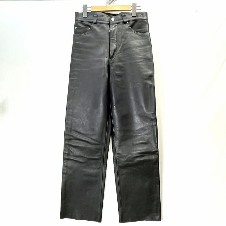 楽天市場】【中古】OHPLAN オープラン レザーパンツ 牛革 カウレザー 