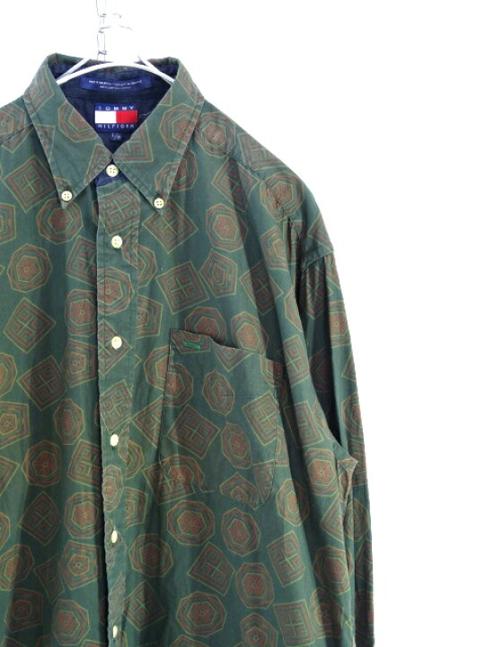 楽天市場】【中古】TOMMY HILFIGER トミーヒルフィガー L/S ボタン 