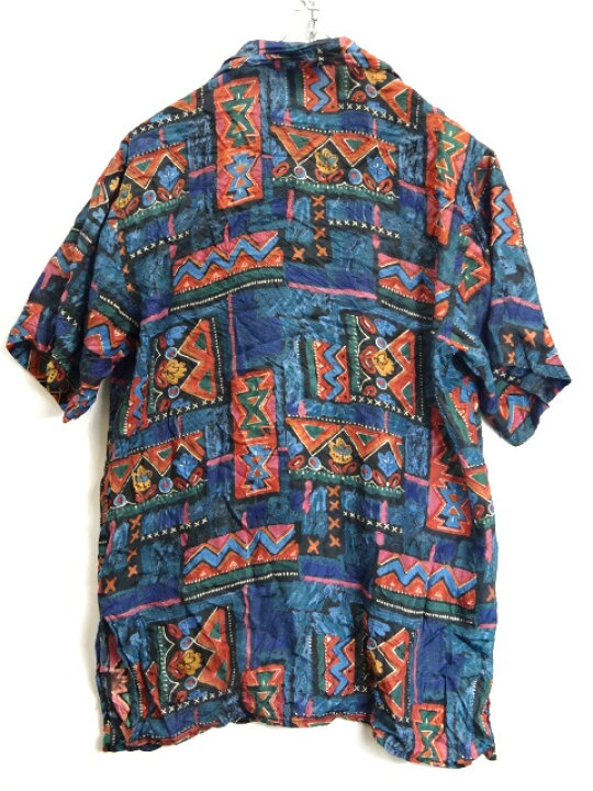 楽天市場】【中古】古着 STUNT 総柄 シルク シャツ 半袖 S/S 古着系 