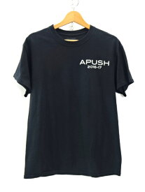 【中古】古着 GILDAN ギルダン APUSH プリントTシャツ バックプリント メキシコ製 USED ユーズド サイズ M 黒 ブラック系