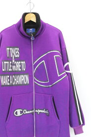 【中古】Champion チャンピオン 90`s 裏キルティング フルジップ スウェット L