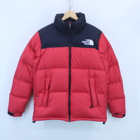 【中古】THE NORTH FACE ノースフェイス ヌプシダウン ND91841 サイズM レッド ブラック