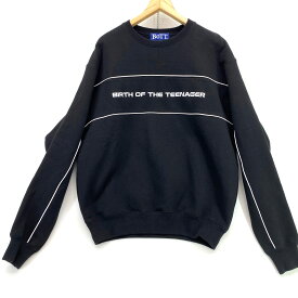 【中古】BOTT ボット 253BoTT53 Paneled Crewneck スウェット トレーナー ブラック