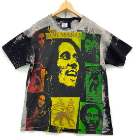 【中古品】MOSQUITOHEAD モスキートヘッド BOB MARLEY ボブマーリー Hanes 90s 手刷り Tee Tシャツ