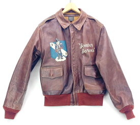 【中古】BUZZ RICSON'S バズリクソン A-2 フライトジャケット BR80367 BR80509 Red Rib 赤リブ Size 44 Bomber Barons