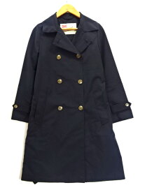 【中古】Traditional Weatherwear トレンチコート ロングコート ポリエステル レディース アウター コート サイズ 34 ネイビー系