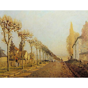 マシンの道、ルーヴシエンヌ 【8号】 アルフレッド・シスレー 【 額縁が選べる 額入り 複製画 絵画 】