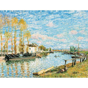 サンマメの堤防 【6号】 アルフレッド・シスレー 【 額縁が選べる 額入り 複製画 絵画 】