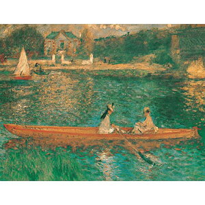 アスニエールのセーヌ川 【20号】 ピエール=オーギュスト・ルノワール 【 額縁が選べる 額入り 複製画 絵画 】