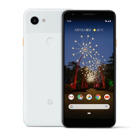 【SIMロック解除済】Softbank Google Pixel3a G020H [Clearly White 64GB] Google 当社3ヶ月間保証 中古 携帯少年