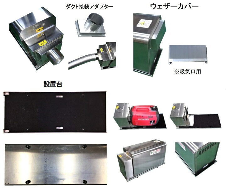 楽天市場】防音ボックス「ぱかっとM」 発電機ホンダEU9・16・18i 