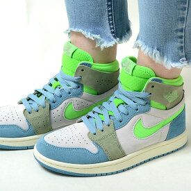 NIKE W AIR JORDAN 1 ZM AIR CMFT 2 レディース スニーカー ブルー グリーン dv1305-433