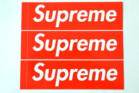 3枚セット 定番★Supreme シュプリーム ステッカー　ボックスロゴ