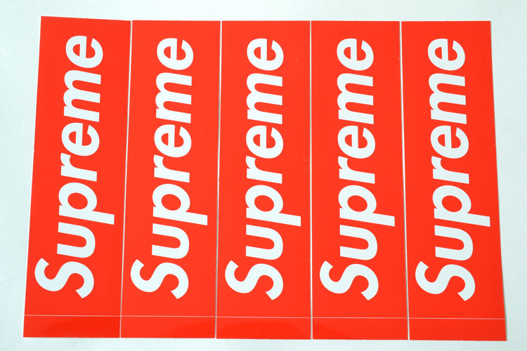 Supreme!!!! 5枚セット 定番★Supreme シュプリーム ステッカー ボックスロゴ