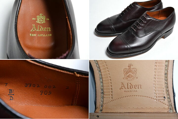 楽天市場】ALDEN #905 オールデン ストレートチップ（CAP TOE  