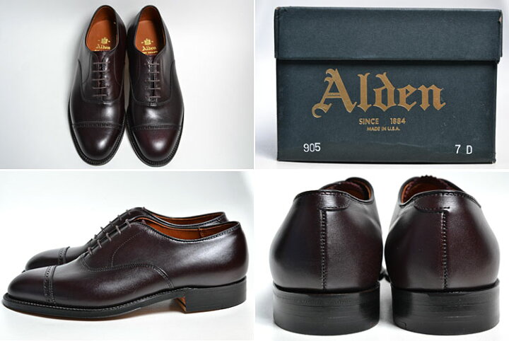 楽天市場】ALDEN #905 オールデン ストレートチップ（CAP TOE  