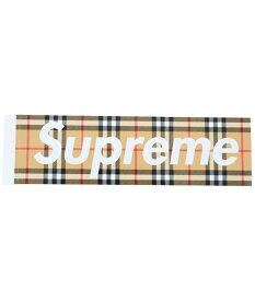 Supreme Burberry Box Logo Sticker シュプリーム バーバリー ボックス ロゴ ステッカー ベージュ