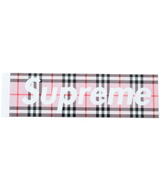 Supreme Burberry Box Logo Sticker シュプリーム バーバリー ボックス ロゴ ステッカー ピンク