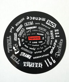Supreme Spiral Sticker シュプリーム スパイラル ステッカー ブラック 黒