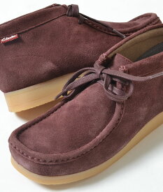 CLARKS STINSON HI クラークス スティンソン ハイ ワラビー メンズ シューズ 秋冬 パープル 22001