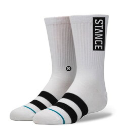 STANCE KIDS ogk-whi スタンス キッズ Socks ソックス 靴下 ストリート スケーター スケート ホワイト STANCEロゴ 男の子 ボーイズ 子供 男の子 女の子