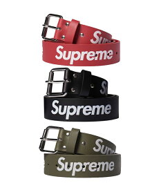 【並行輸入品】Supreme Repeat Leather Belt シュプリーム リピート レザー ベルト 全3色