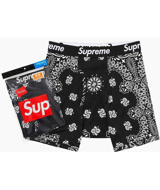 楽天市場】Supreme/Hanes Bandana Boxer Briefs (2pack) シュプリームx 