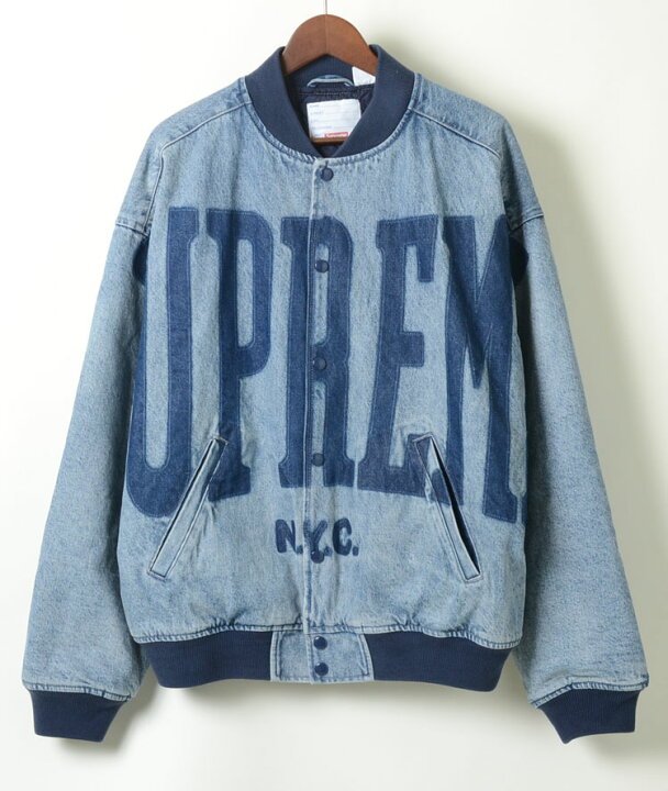 楽天市場】【並行輸入品】Supreme Washed Knockout Denim Varsity  