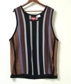 【並行輸入品】Supreme Knit Stripe Tank Top シュプリーム ニット ストライプ タンク トップ 全2色