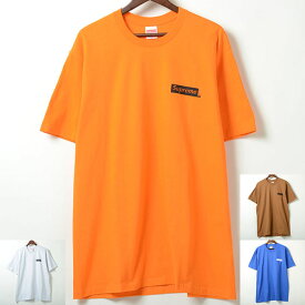【並行輸入品】Supreme Static Tee メンズ ティシャツ 半袖 グレー ブラウン オレンジ ブルー M L 全6色
