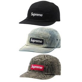 【並行輸入品】Supreme Washed Chino Twill Camp Cap シュプリーム ウォッシュド チノ ツイル キャンプ キャップ メンズ ブラック デニム スネーク