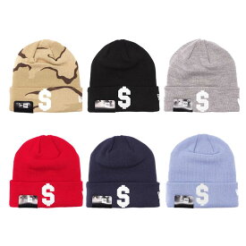 【並行輸入品】Supreme New Era $ Beanie シュプリーム ニューエラ ドル ビーニー メンズ ブラック カモ グレー ラベンダー ネイビー レッド