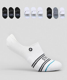 【3カラー】STANCE スタンス Socks ソックス BASIC 3 PACK NO SHOW ベーシック 3 パック ノーショー メンズ レディース ユニセックス 靴下 ストリート スケーター スケート バスケット ストライプ プレゼント