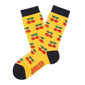 JIMMY LION Socks ソックス 靴下 チェリー cherry サクランボ イエロー 女の子 19.5cm-22.5cm