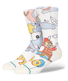 STANCE DUMBO BY TRAVIS Socks スタンス ダンボ バイ トラヴィス ソックス メンズ レディース ユニセックス オフホワイト 白 靴下 ストリート スケーター スケート バスケット dumbobytravis