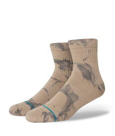 STANCE HUE QTR Socks スタンス HUE QTR ソックス グレー 靴下 ストリート スケーター スケート バスケット hueqtr-gry タイダイ