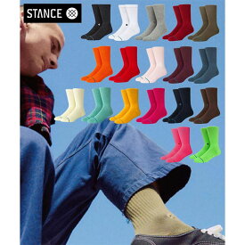 【18カラー】STANCE スタンス Socks ソックス ICON メンズ レディース ユニセックス 靴下 ストリート スケーター スケート バスケット icon ワンポイント 無地 プレゼント
