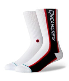 STANCE スタンス Socks ソックス DREAM QREW 19 メンズ Qias Omar ホワイト 靴下 ストリート スケーター スケート バスケット dreamqrew19-whi