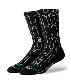 STANCE スタンス Socks ソックス MARK OBLOW マーク オブ ロー コラボレーション メンズ ブラック 靴下 ストリート スケーター スケート バスケット oblowquiver