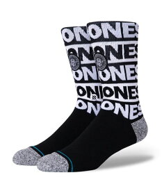 STANCE スタンス Socks ソックス RAMONES ラモーンズ THE RAMONES メンズ ブラック 靴下 ストリート スケーター スケート バスケット theramones