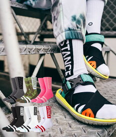 【6カラー】STANCE スタンス Socks ソックス OG メンズ レディース ユニセックス 靴下 ストリート スケーター スケート バスケット ストライプ プレゼント