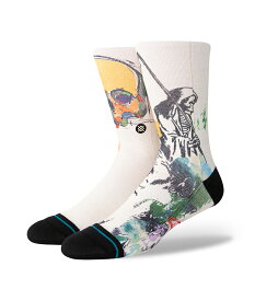 STANCE スタンス Socks ソックス SICKLE メンズ ビンテージホワイト 白 靴下 ストリート スケーター スケート バスケット sickle